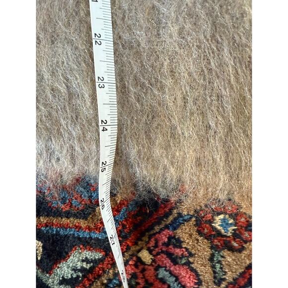 NWOT Toteme Boxy Signature Women's Sweater Knit S Alpaca Brown Melange Sherpa - Picture 9 of 10